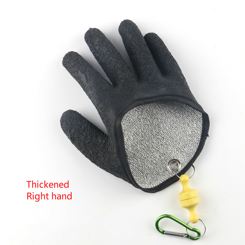 Professional Anti-Slip Fishing Gloves – Puncture & Cut Resistant – Left/Right Hand – Latex Grip for Catching Fish, Hunting & Outdoor Use