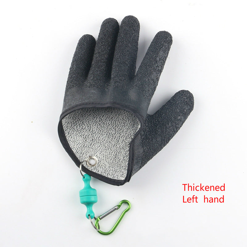 Professional Anti-Slip Fishing Gloves – Puncture & Cut Resistant – Left/Right Hand – Latex Grip for Catching Fish, Hunting & Outdoor Use