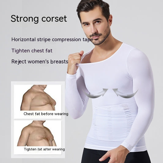 Men's Fashion Casual Body Shaping Long Sleeve