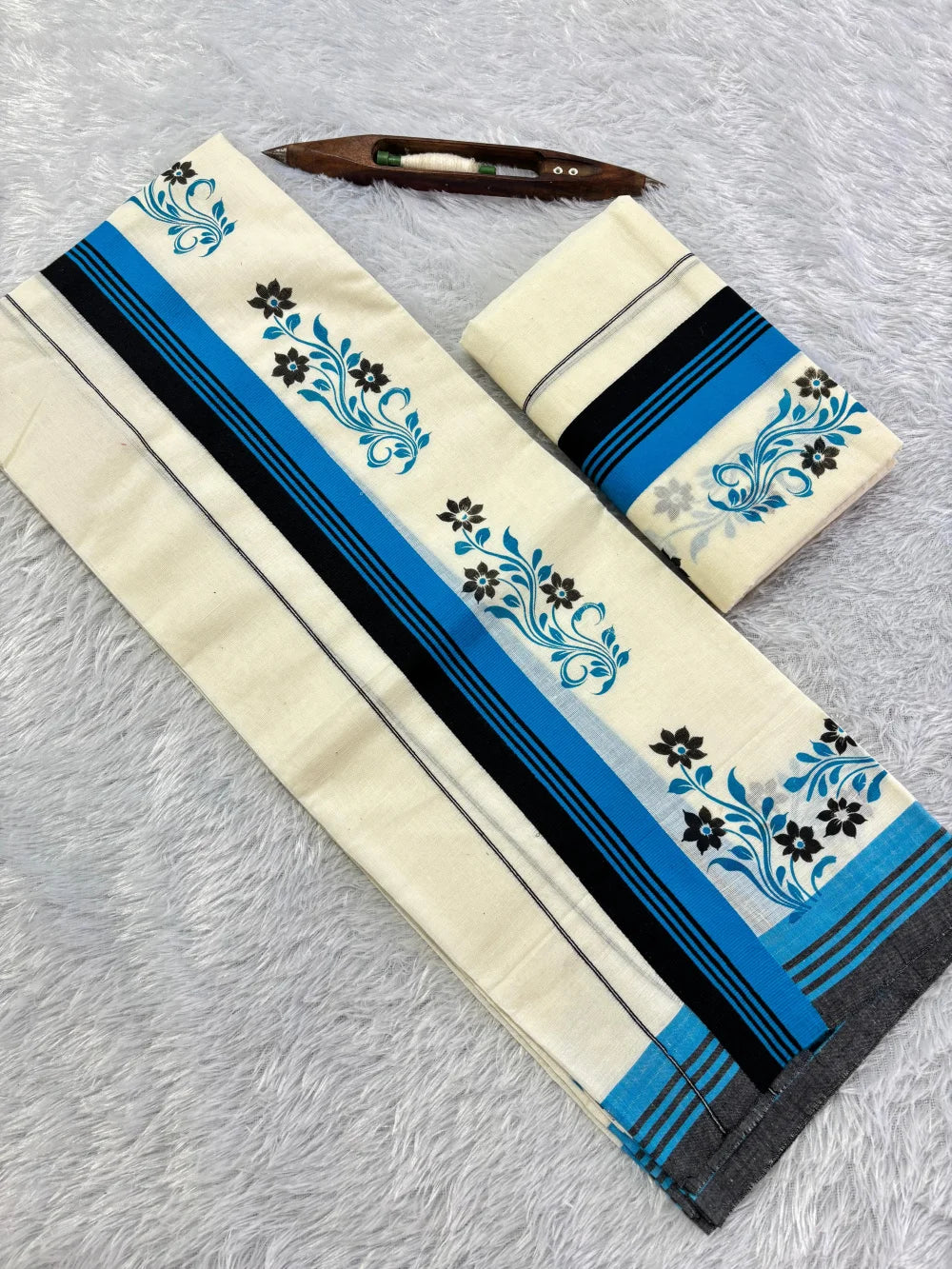 Traditional Kerala Set Mundu – Premium Cotton(VH1036G)