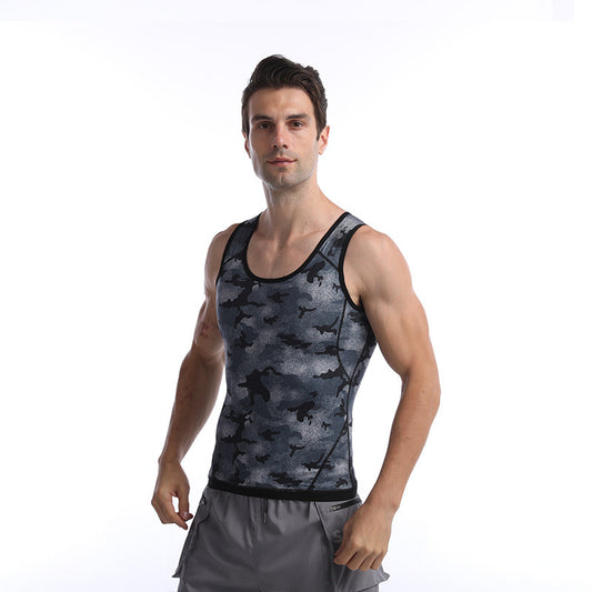 Men's Sports Fitness Corset Camouflage