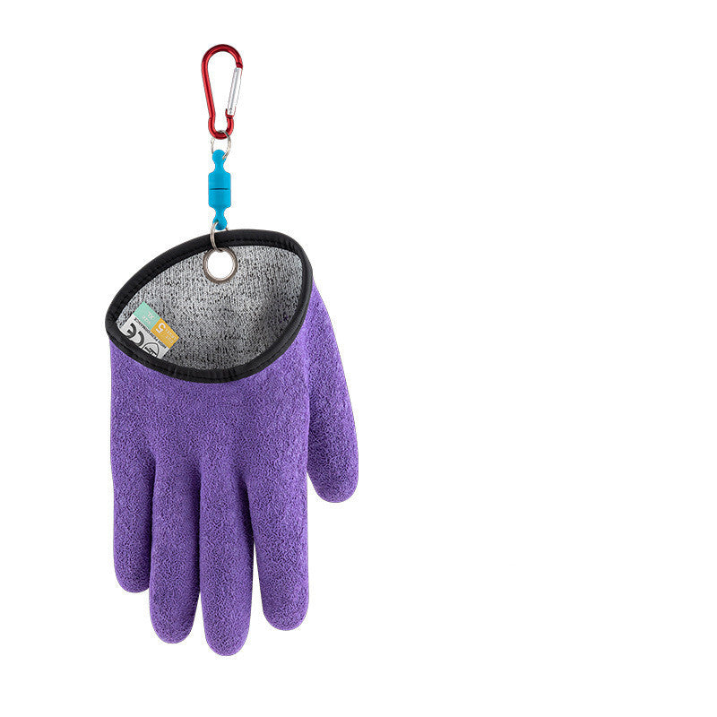 Professional Anti-Slip Fishing Gloves – Puncture & Cut Resistant – Left/Right Hand – Latex Grip for Catching Fish, Hunting & Outdoor Use