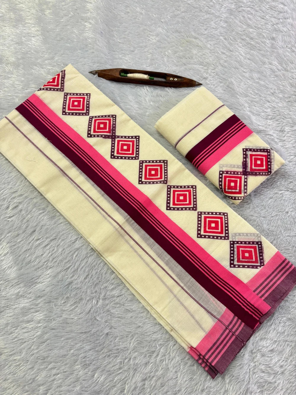 Traditional Kerala Set Mundu – Premium Cotton (VH1036F)