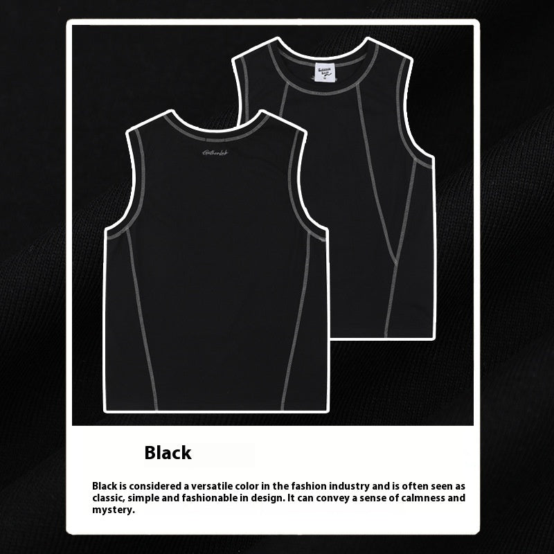 Summer Sleeveless Waistcoat T-shirt Vest For Men And Women