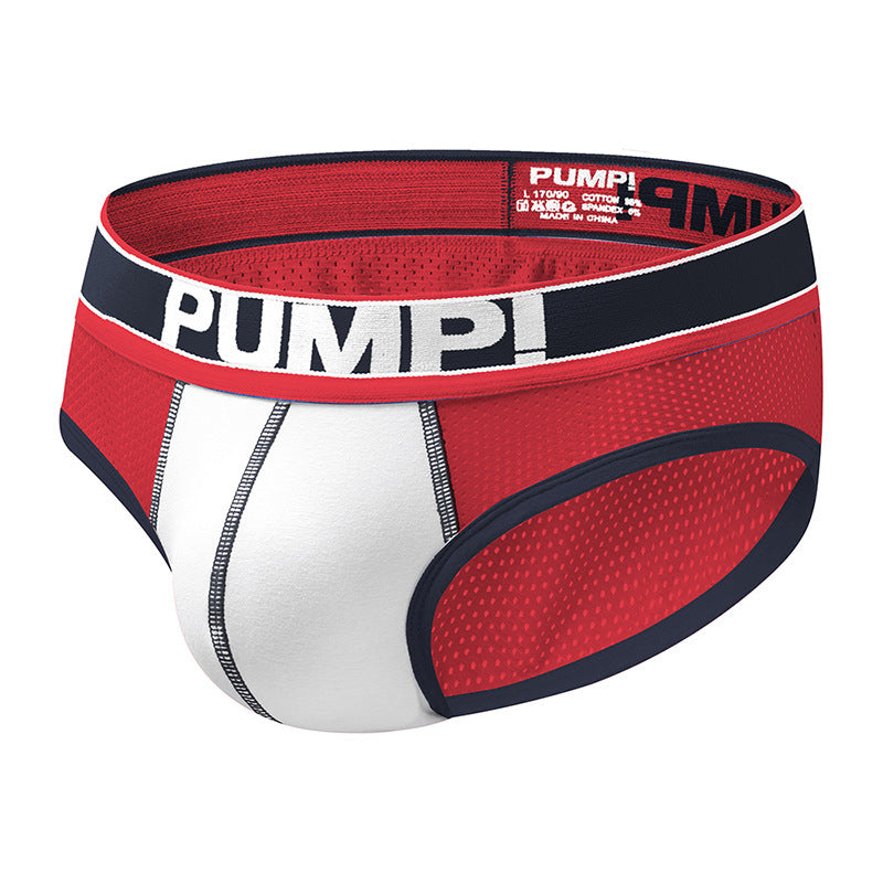 Low Waist Mesh Men's Underwear Breathable Briefs