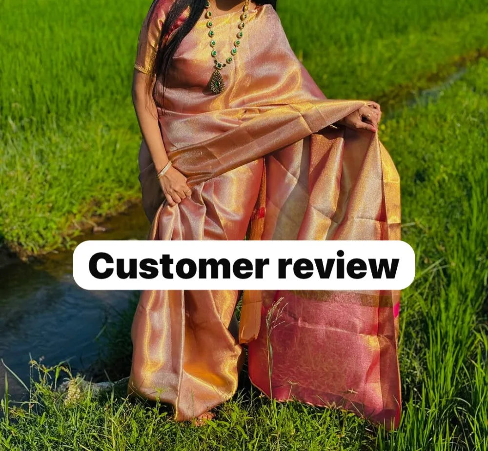 Premium Banarasi Fabric - 6.25 Meters - Gold Color