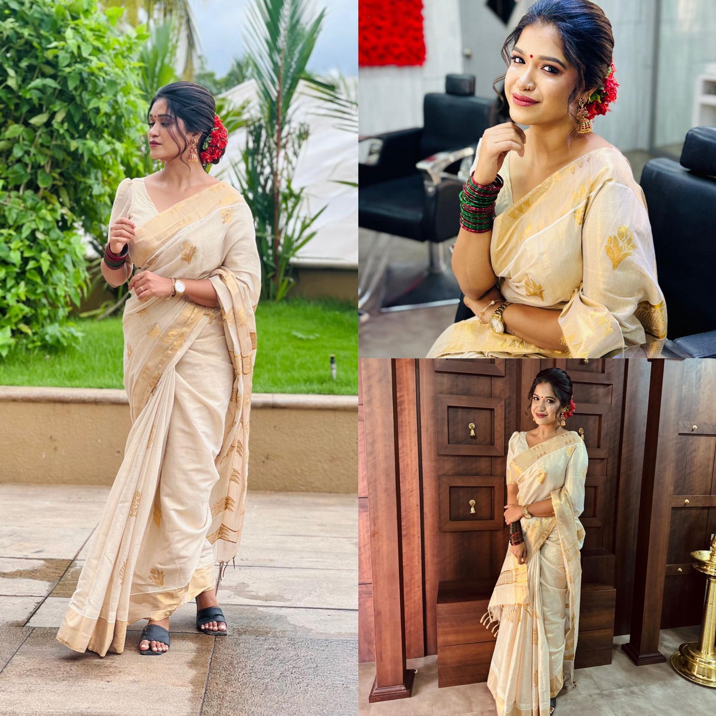 Thamburatti Golden Tissue Saree – Regal Elegance in Every Drape
