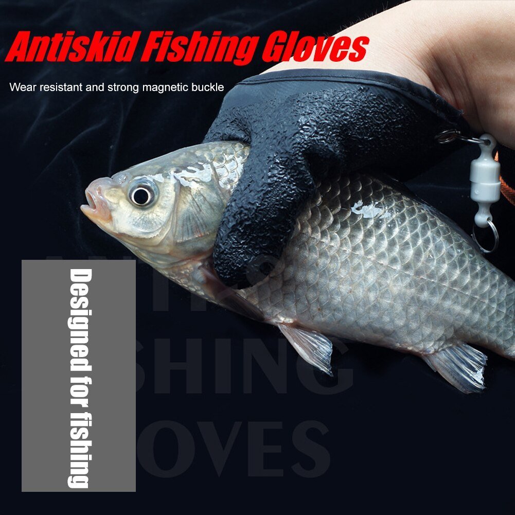 Professional Anti-Slip Fishing Gloves – Puncture & Cut Resistant – Left/Right Hand – Latex Grip for Catching Fish, Hunting & Outdoor Use