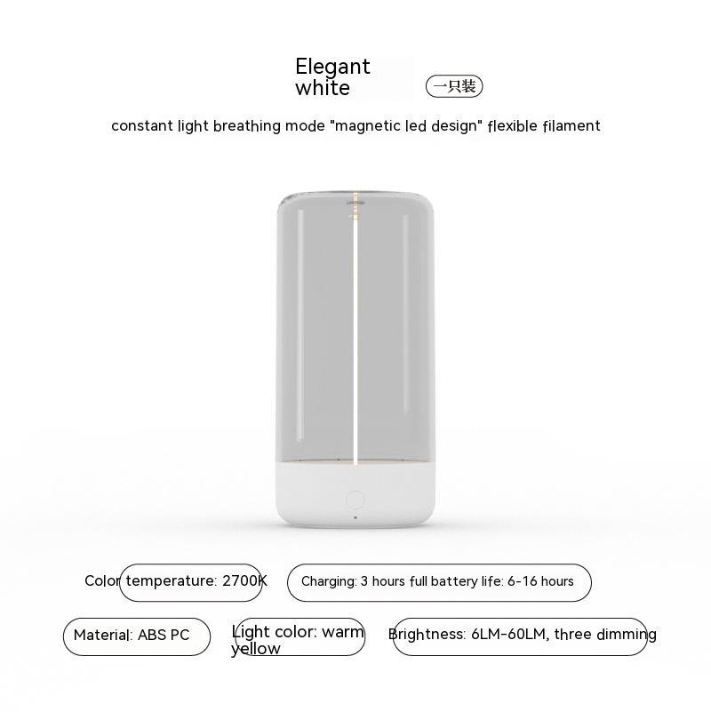 New LED Camping Light Type-c Rechargeable Portable Night Light With High Transparency And Anti Drop Creative Atmosphere light