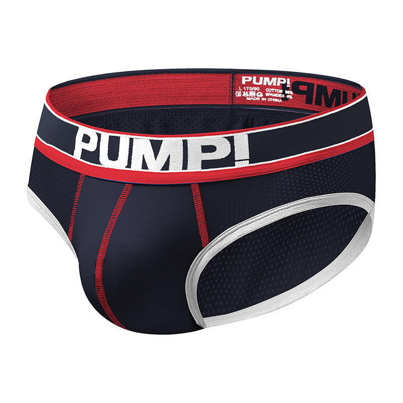 Low Waist Mesh Men's Underwear Breathable Briefs