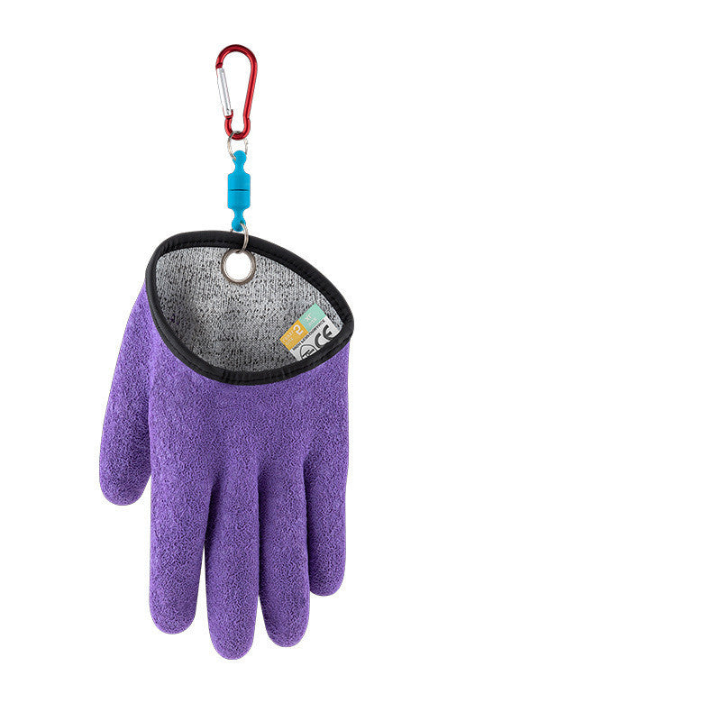 Professional Anti-Slip Fishing Gloves – Puncture & Cut Resistant – Left/Right Hand – Latex Grip for Catching Fish, Hunting & Outdoor Use