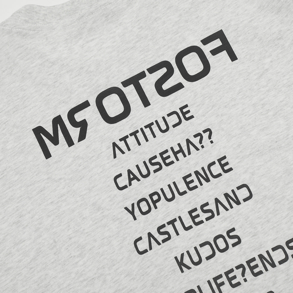 Fashion Letter Cotton T-shirt Summer Men