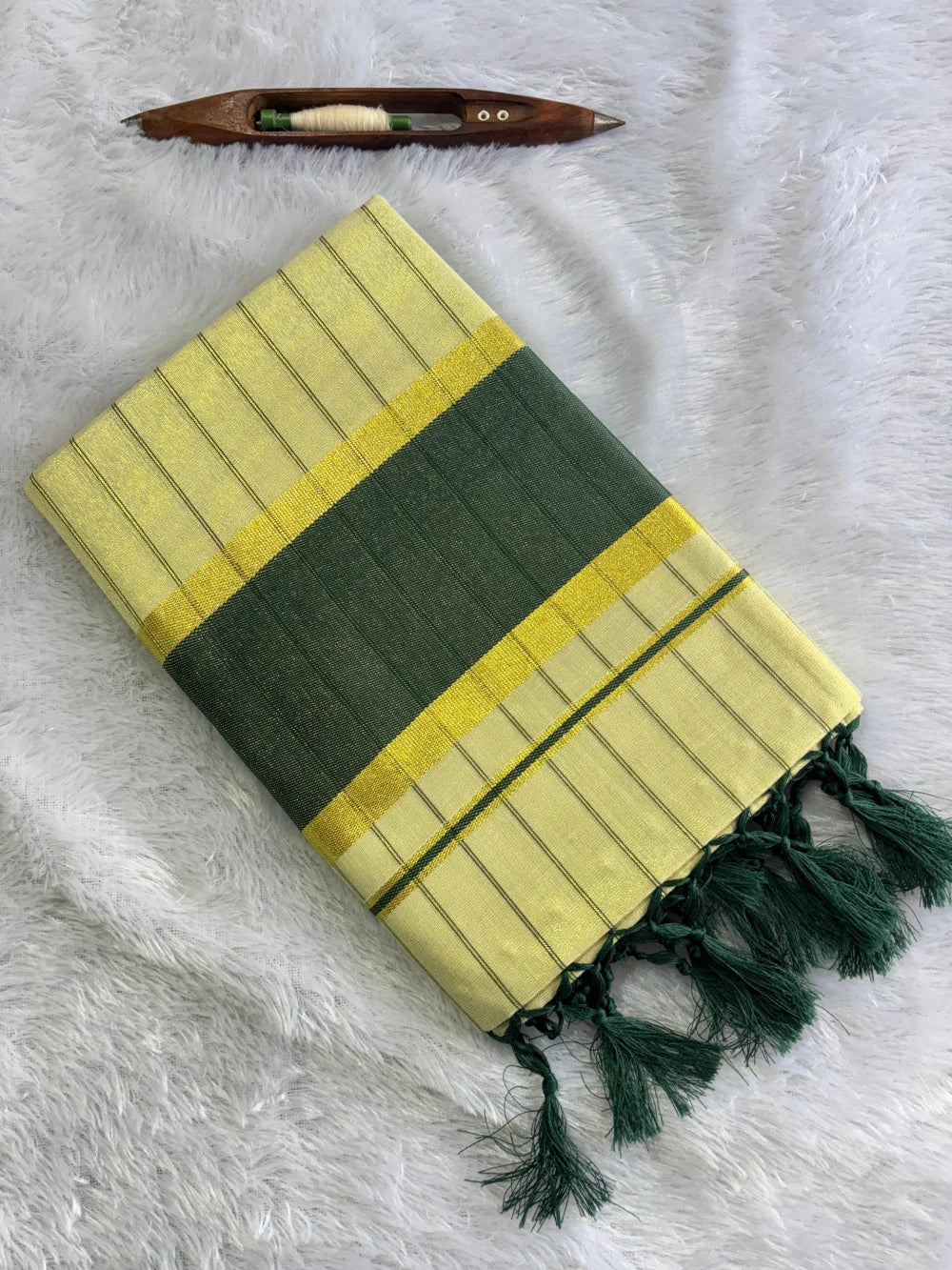 Golden Tissue Saree – Premium Quality | 6.25 Meters (VH1055B)