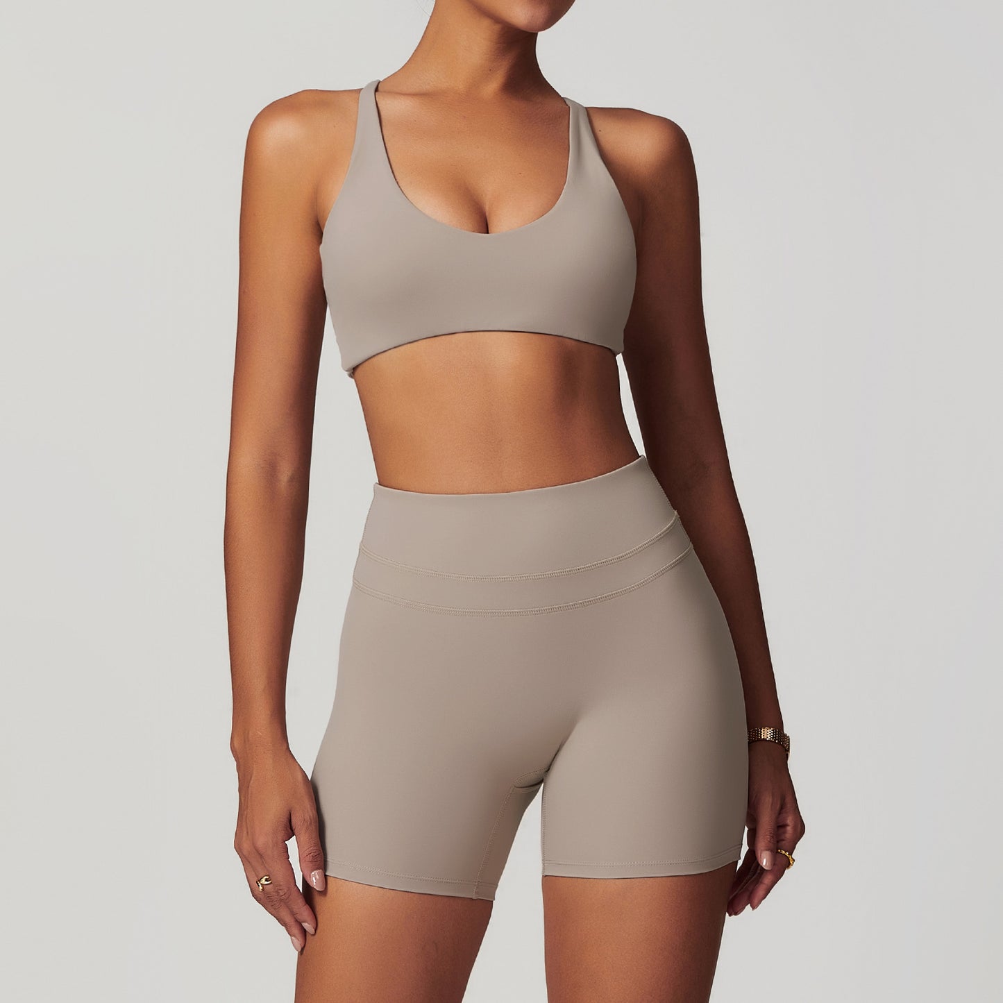 Brushed Tight Back Yoga Bra For Women