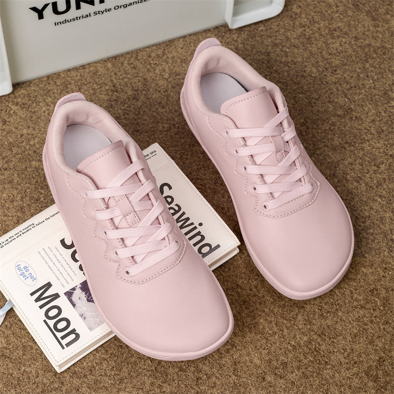 Outdoor Sneakers Low-top Lace-up Leather Surface Casual Shoes