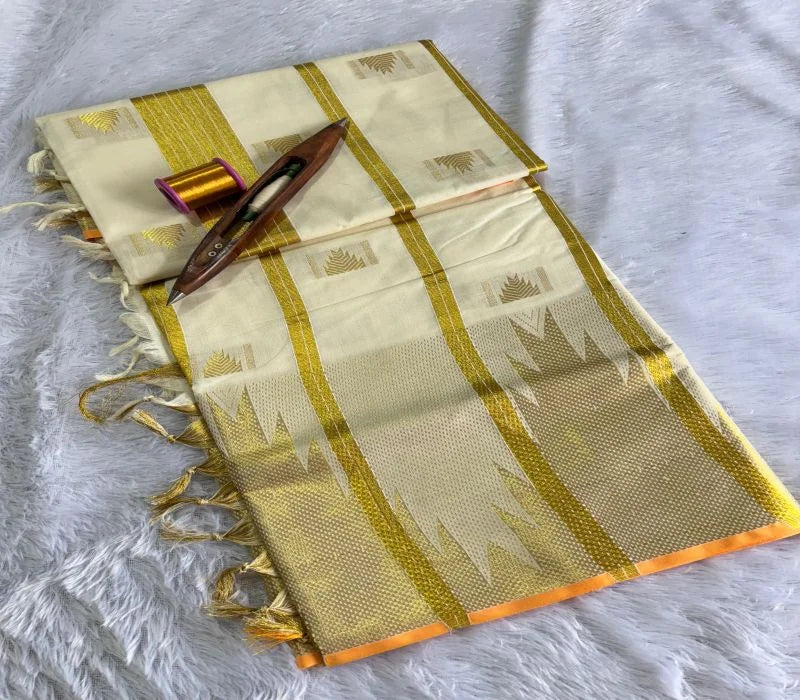 Premium Cotton Saree – 6.25m | White, Pink, Black | S to XL (VH1003)