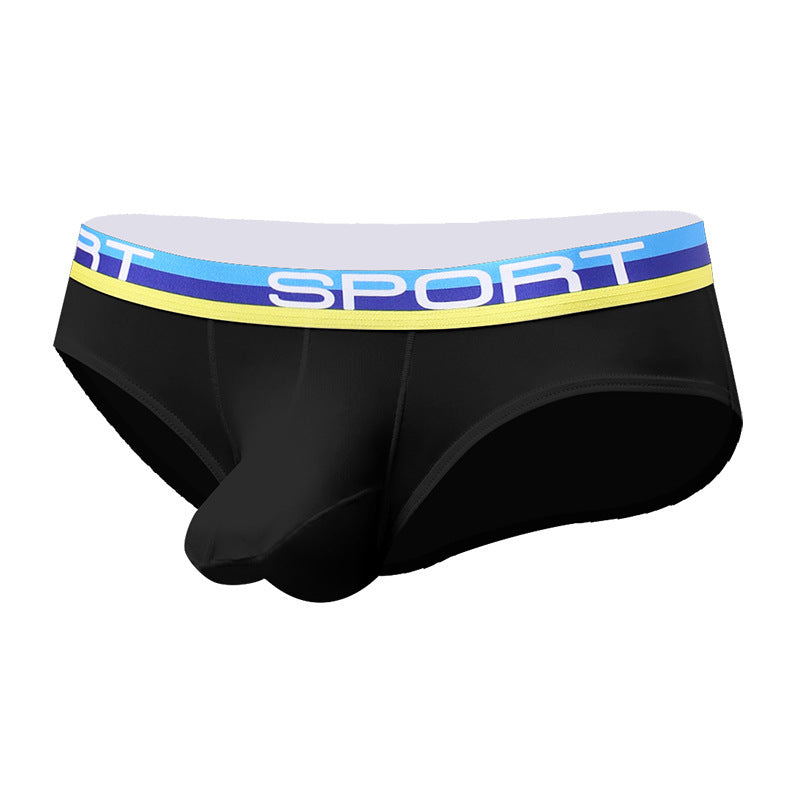 Sexy Three-dimensional Bullet Separation Bag Men's Underwear Panties Nylon Breathable Elastic Ice Silk Fabric