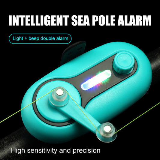 Electronic Fishing Bite Alarm – LED Light & Sound Alert – Rod Attachment Fish Bite Indicator