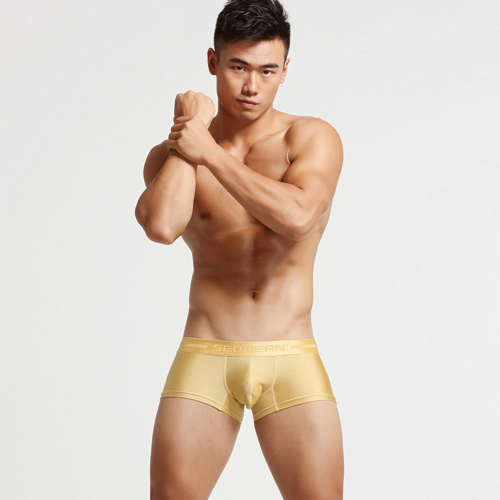 Hibbing Men's Boxer Pants U Raised Sexy Panties Flat Foot Briefs