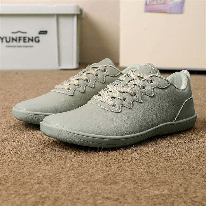 Outdoor Sneakers Low-top Lace-up Leather Surface Casual Shoes