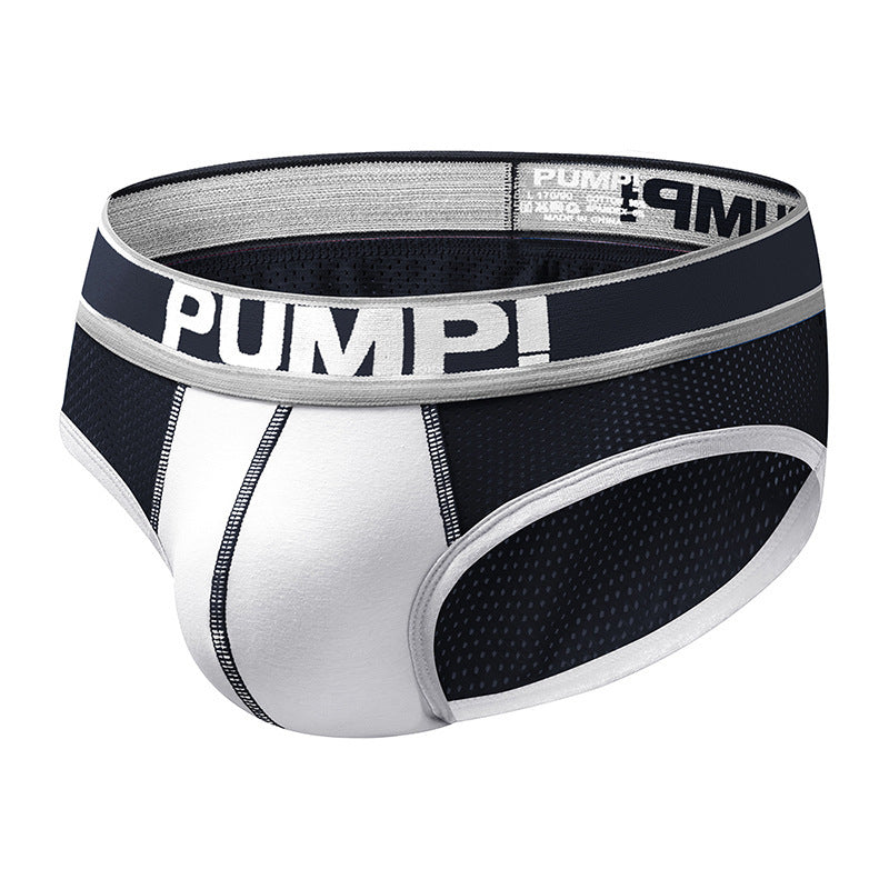 Low Waist Mesh Men's Underwear Breathable Briefs