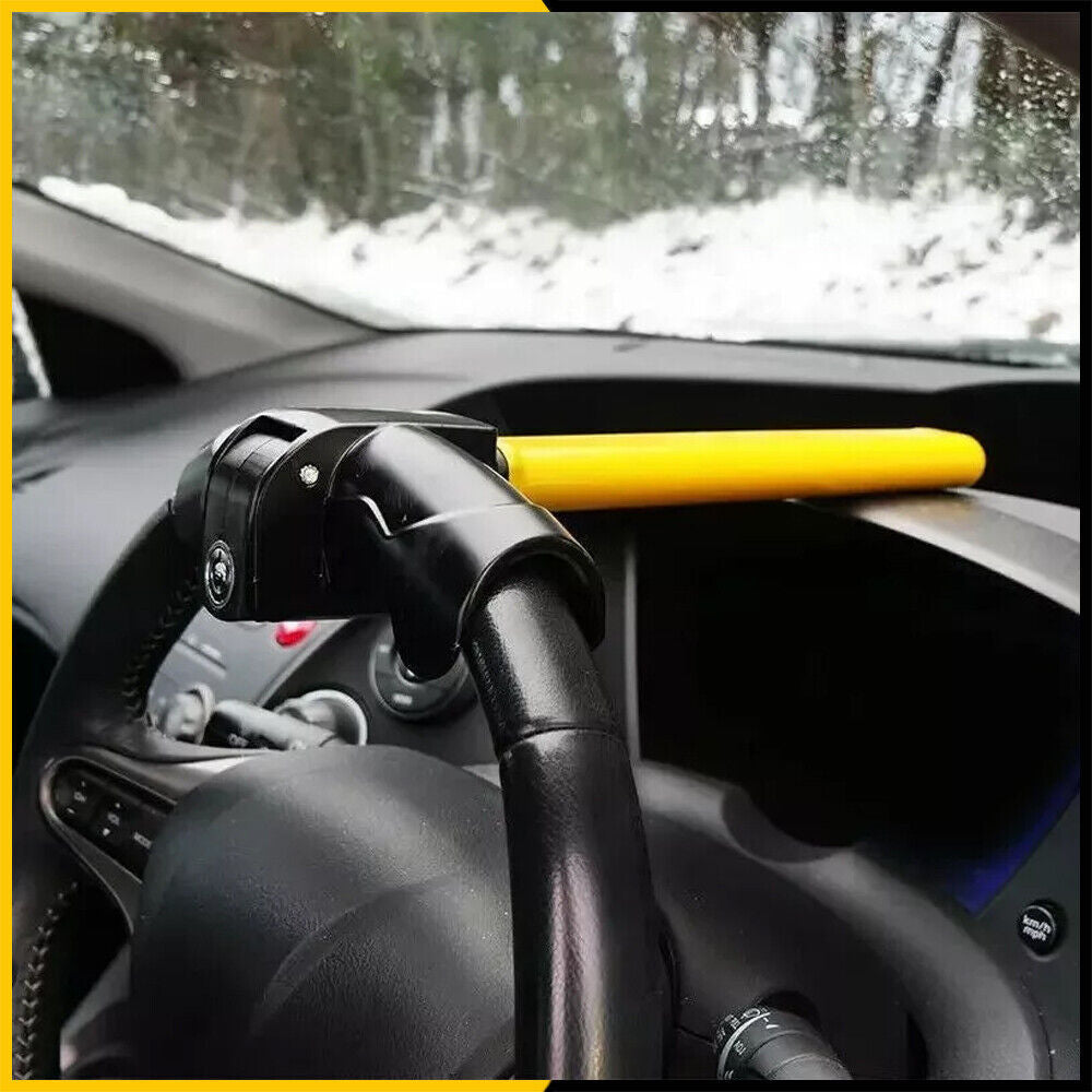 Universal Heavy Duty Anti Theft Steering Wheel Lock Rotary Security Safe Van&Car