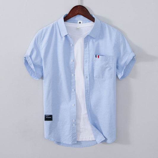 Summer And Spring New Men Casual Short-sleeved Shirt