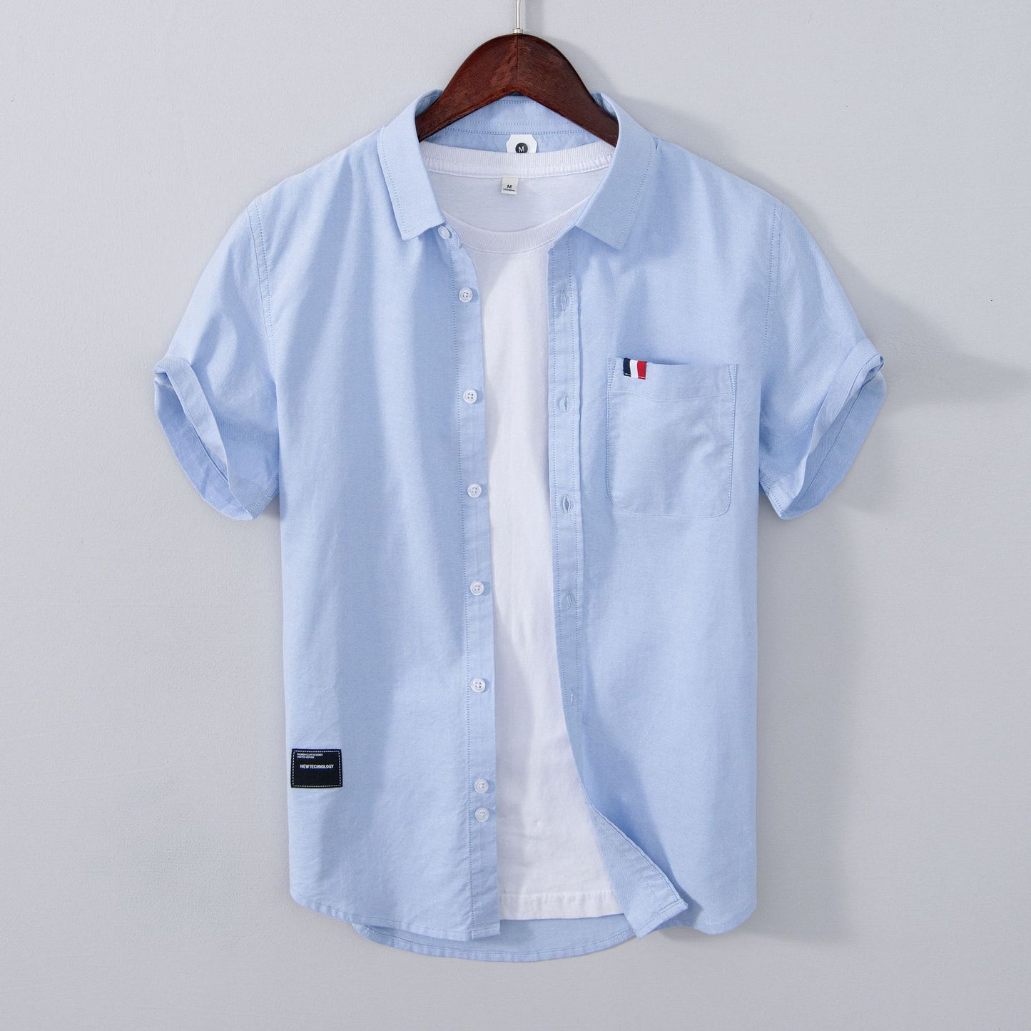 Summer And Spring New Men Casual Short-sleeved Shirt