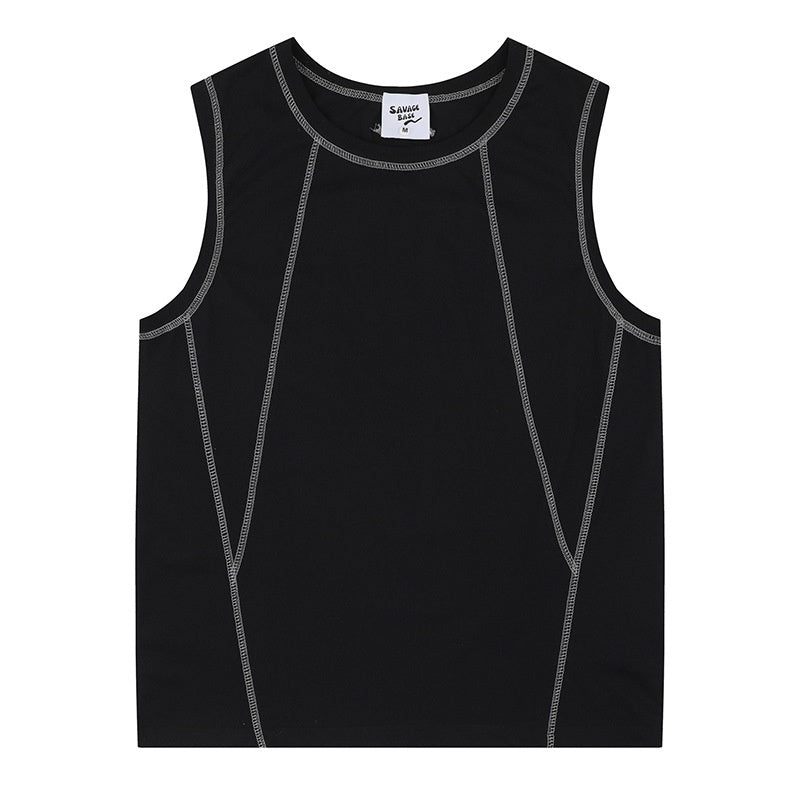 Summer Sleeveless Waistcoat T-shirt Vest For Men And Women