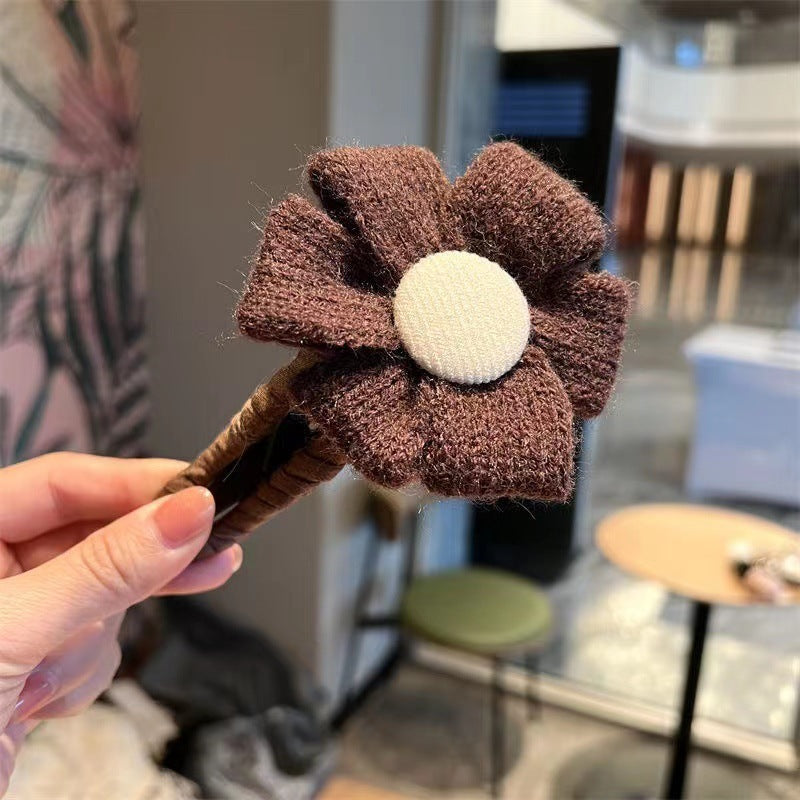 Large Cloth Flower Curling At The Back Of The Head High-end Mori Clip