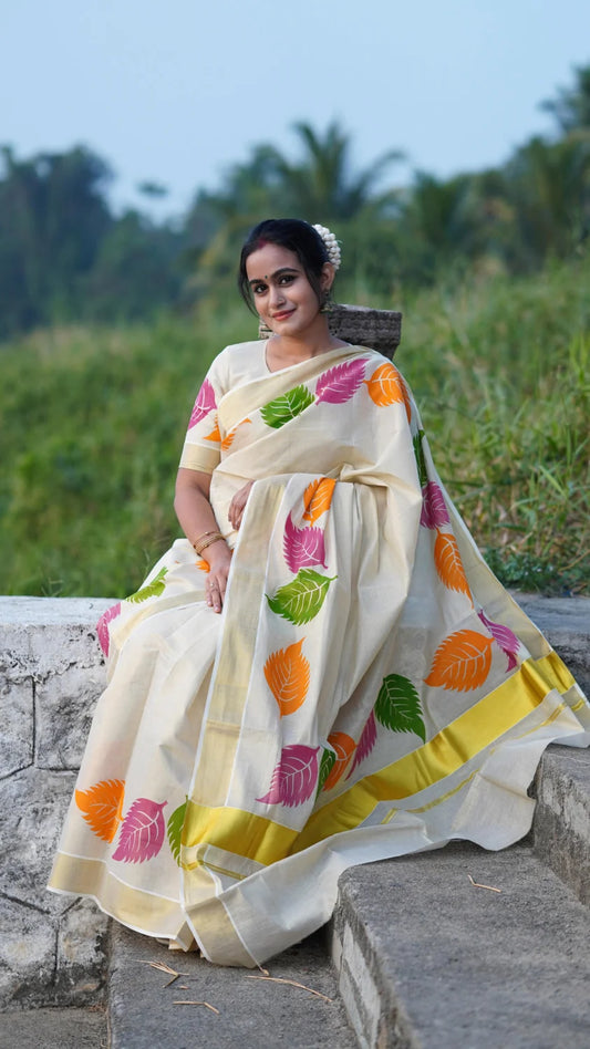 Premium Multicolor Golden Tissue Saree – 6.25 Meters | Elegant & Lightweight (VH1043)