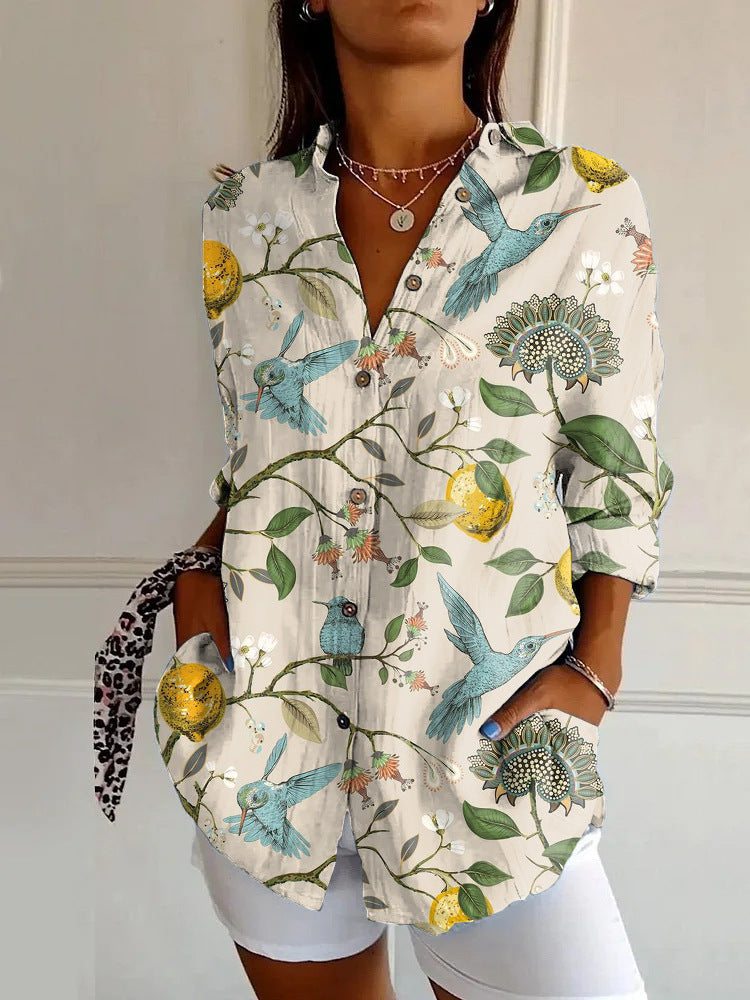 Women's Fashion Summer Pattern Printed 3D Shirt