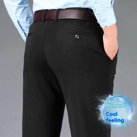 Men's Business Casual Plus-sized Suit Pants