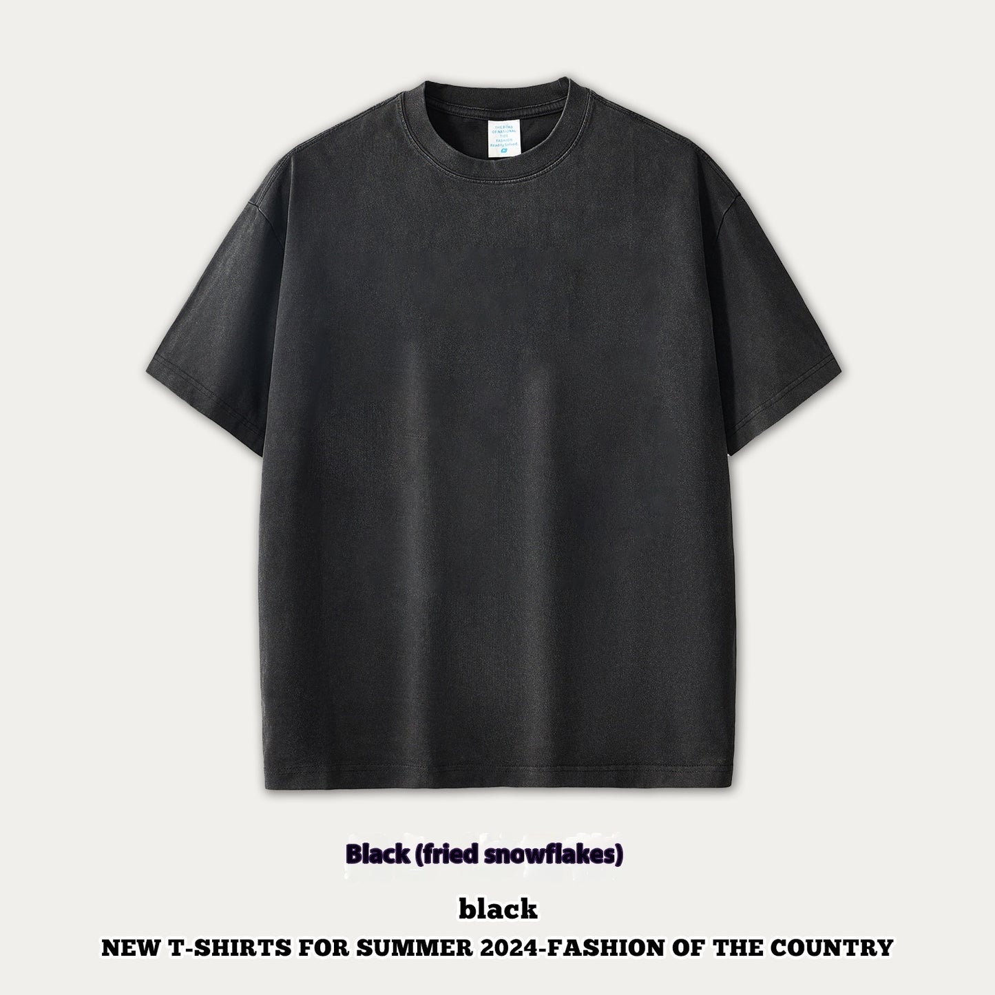 Street Dopamine Pure Cotton Washed Old Short Sleeve