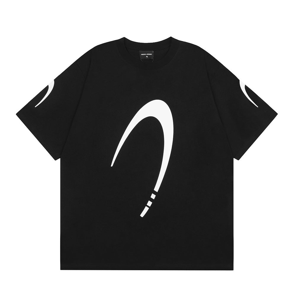 Fashion Letter Cotton T-shirt Summer Men