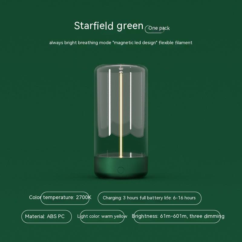 New LED Camping Light Type-c Rechargeable Portable Night Light With High Transparency And Anti Drop Creative Atmosphere light