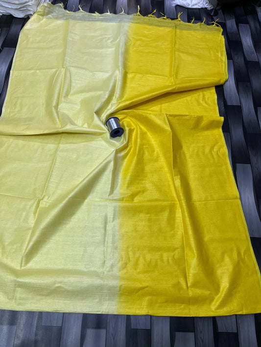 Premium Cotton Fabric - 6.25 Meters - Yellow, Cream & White Combination
