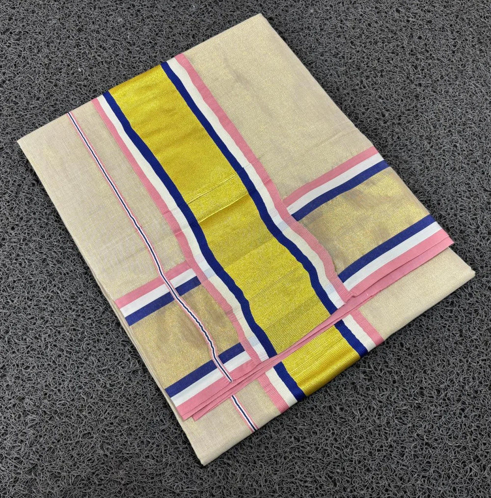 Elegant Golden Tissue Saree – Premium Quality | 6.25 Meters (VH1016B)