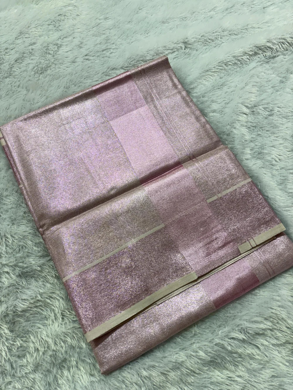 Premium Tissue by Tissue Ready-to-Wear Saree – Fits Up to 42" Hip
