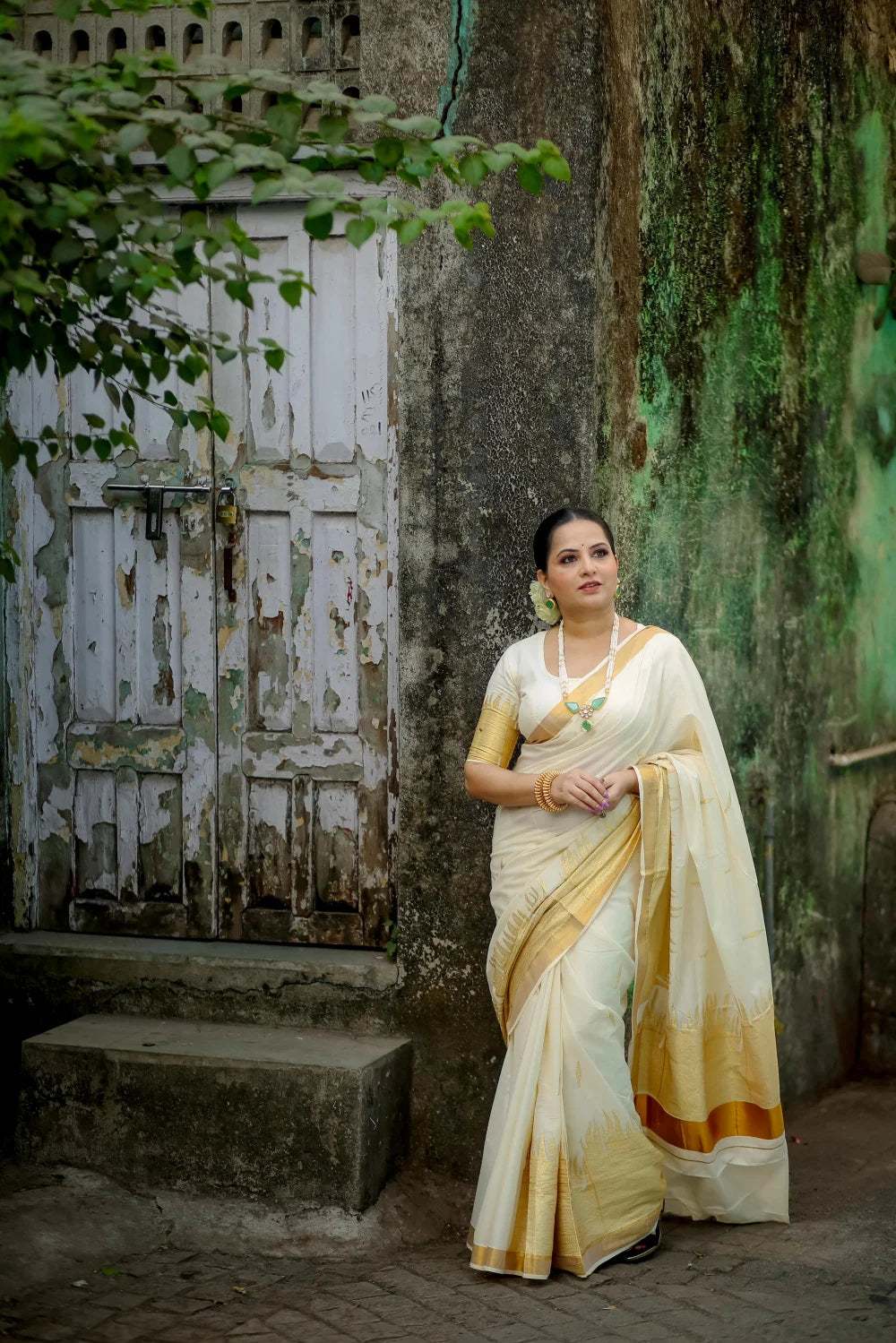 Premium Kerala Cotton Saree(VH1041)