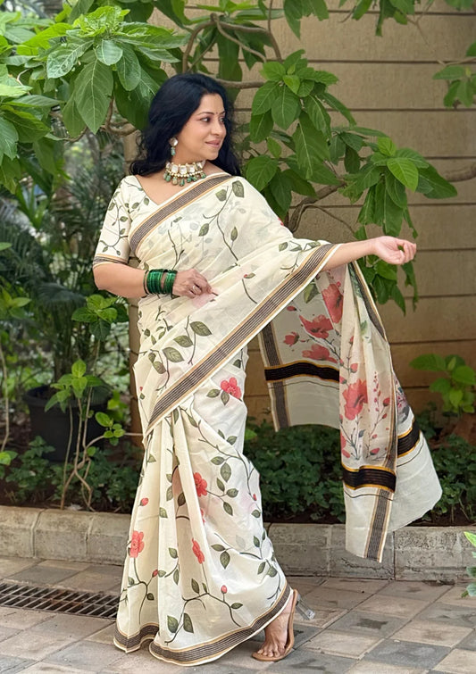 Kerala cotton saree (VH1005)