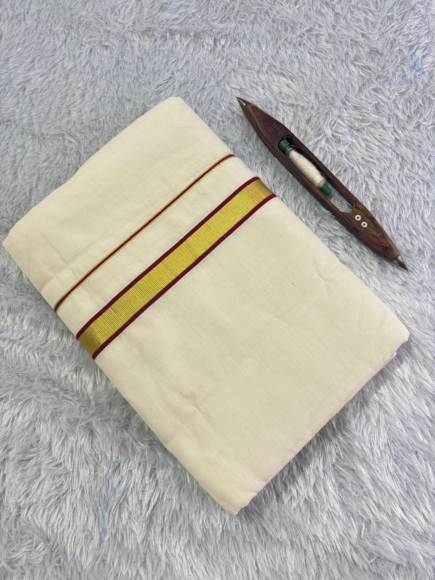 1 Inch Kara and Kasavu Cotton Saree – Subtle Elegance, Traditional Charm