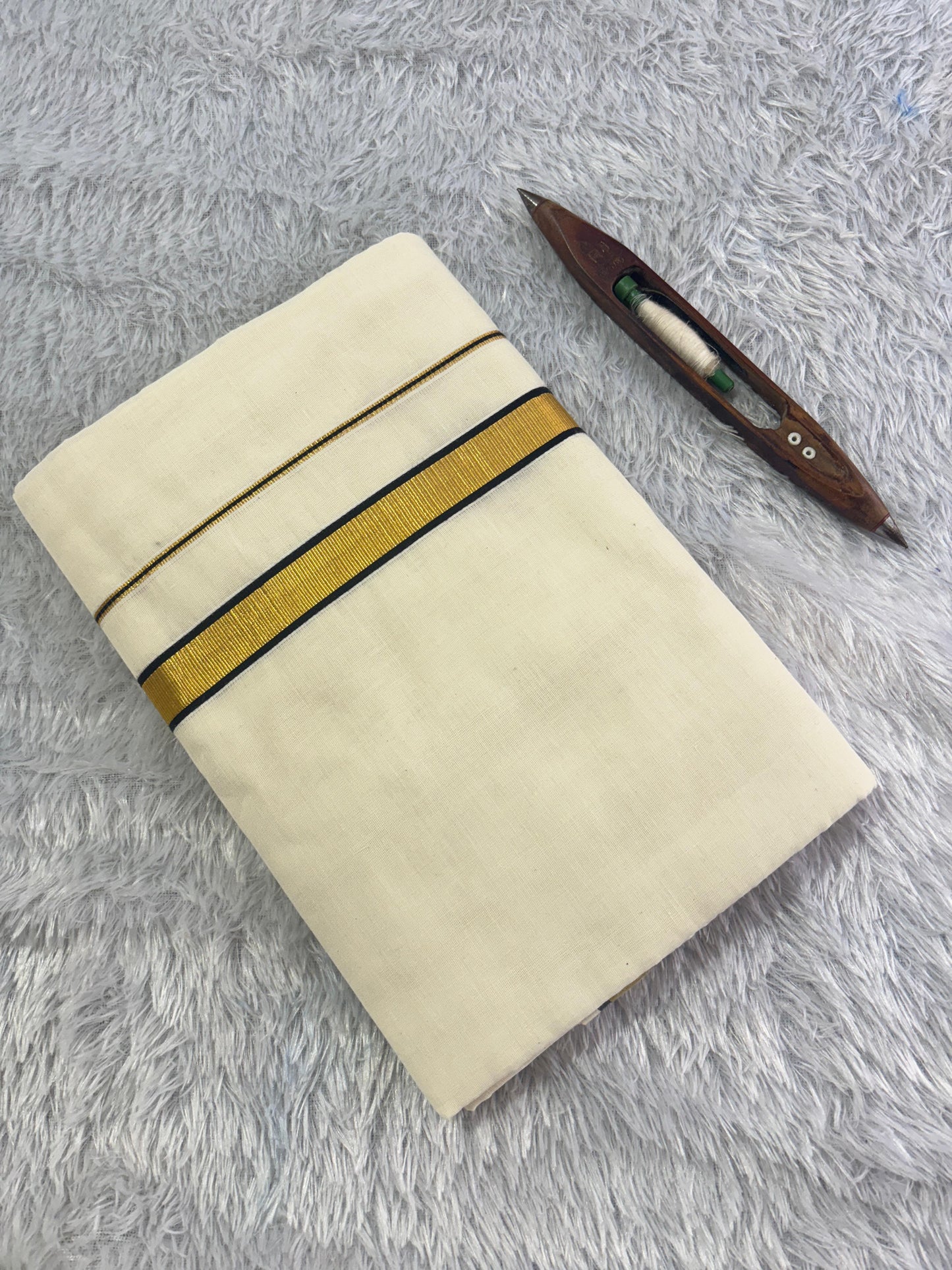 1 Inch Kara and Kasavu Cotton Saree – Subtle Elegance, Traditional Charm