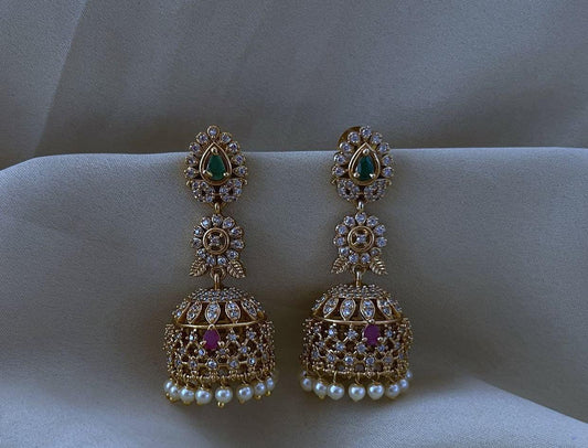 Swathi Jhumka – Timeless Charm in Matte Gold