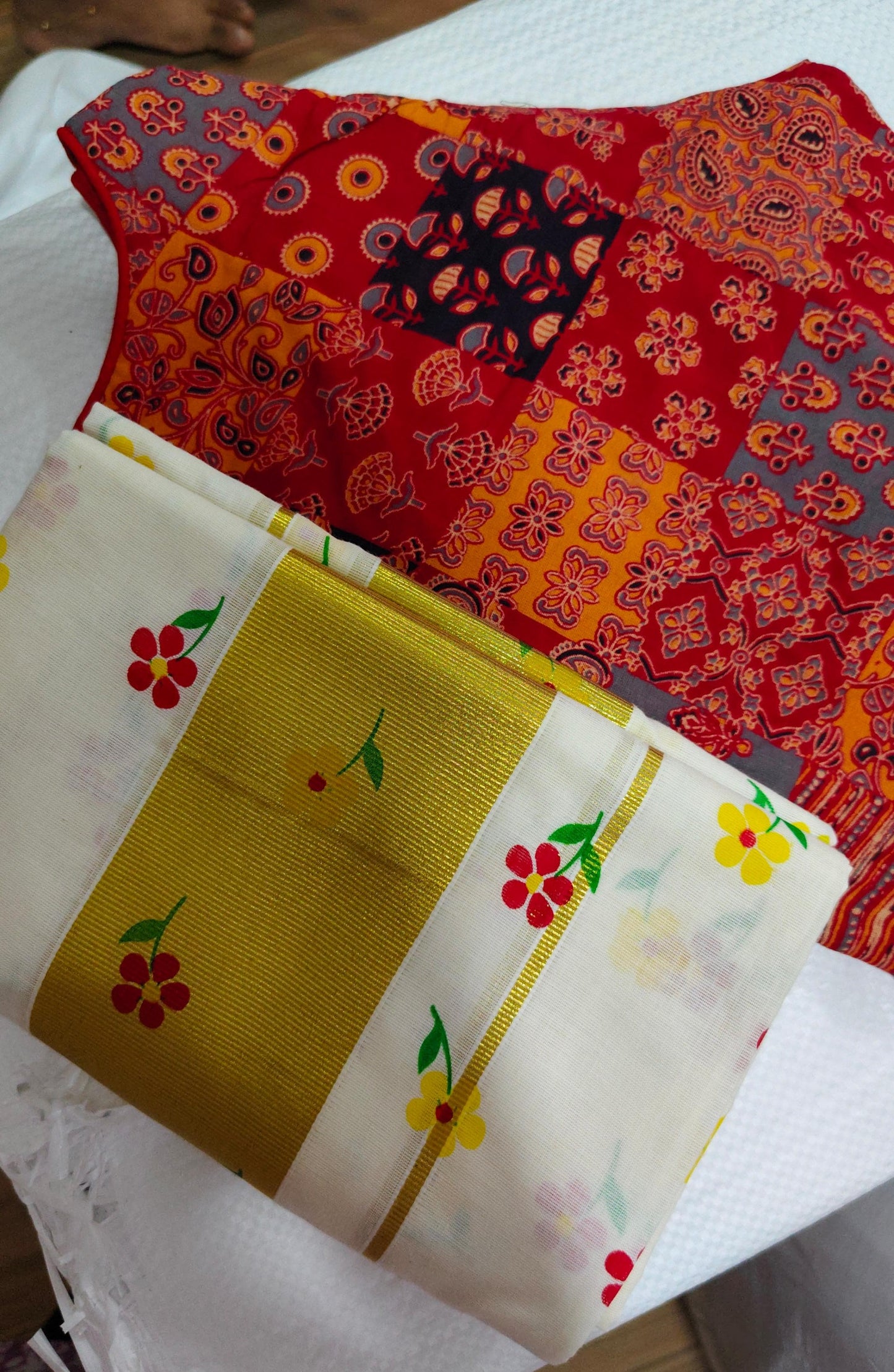 Ready-Made Cotton Blouse – Elegant Fit for Traditional Wear