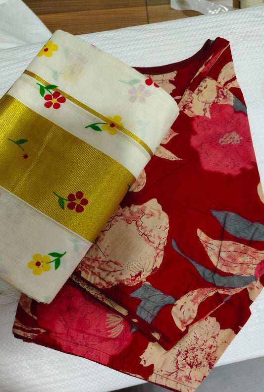 Ready-Made Cotton Blouse – Elegant Fit for Traditional Wear