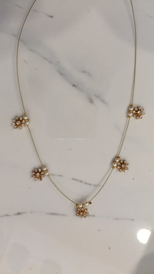 Elegant Gold-Plated Simple Neckpiece – Minimalist Charm for Everyday Wear