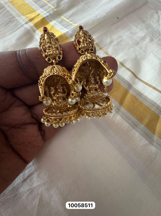 Temple Jumka – Matte Gold Finish