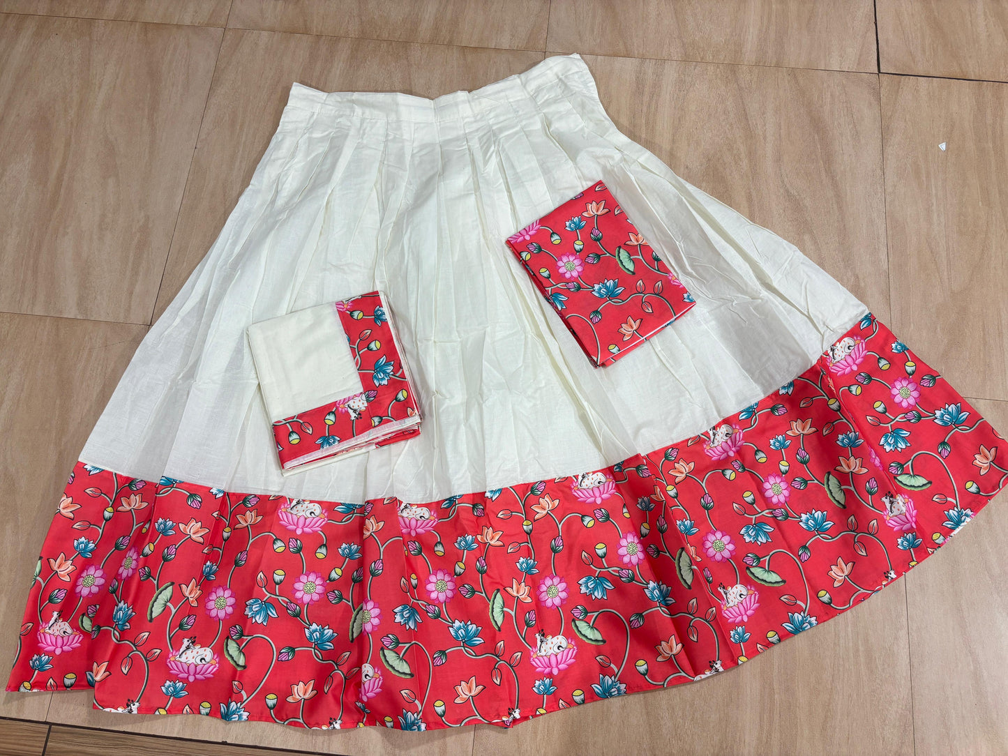 Kalamkari Cotton Davani Set – Premium Ethnic Wear | Velocentra Hub