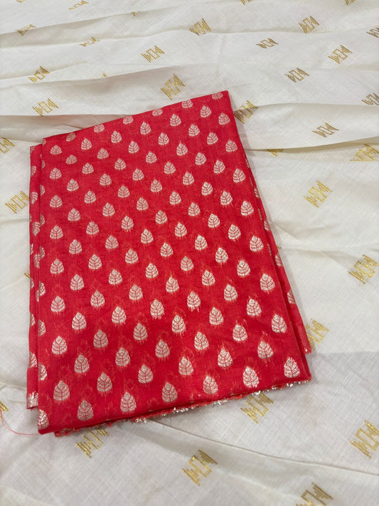 Banarasi Blouse Butta Stitched Skirt Set – Premium Cotton & Brocade | Velocentra Hub